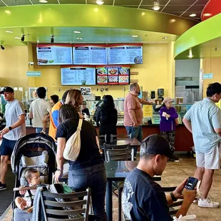 Packed as usual around lunchtime !