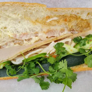 Vietnamese Ham and Pate Cold Sandwich