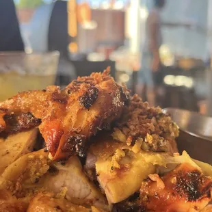 Half chicken grilled