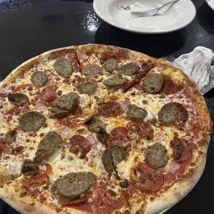Meat lovers pizza
