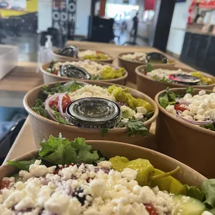 All Greeked Out Salad @ THICC Pizza Co.!