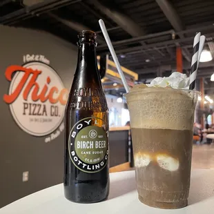 THICC Floats made with local small batch ice cream and Boylan all natural, non gmo soda pop. They have BIRCH BEER!