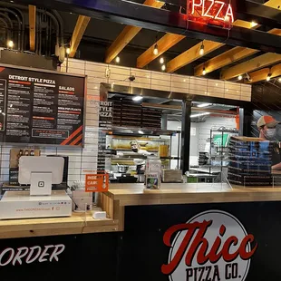 the interior of the restaurant