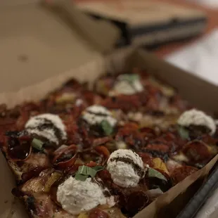 a pizza in a box