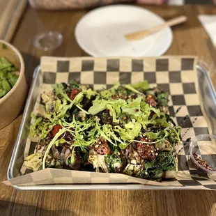 a plate of salad