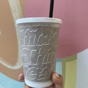 Cookies and cream protein shake