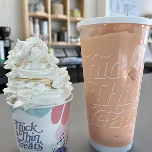 Orange N Dream ice cream and Gummy Bear smoothie (large)