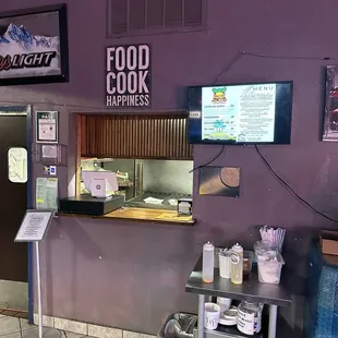 This is where you order your food!