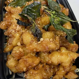 7. Crispy Basil Garlic Chicken so good :)