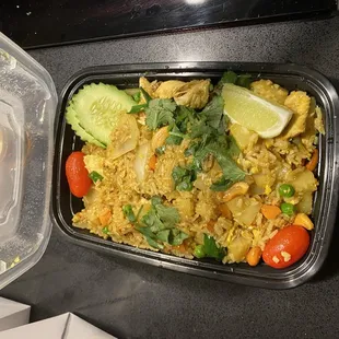 Pineapple Fried Rice with Chicken