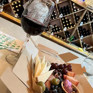 Some Daily Red and a charcuterie board.