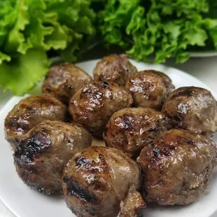 Large order of Charbroiled Meatballs (Bo Nuong Mo Chai) (10pcs)