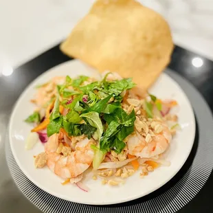 2 Orders of 7 courses: shrimp &amp; beef salad