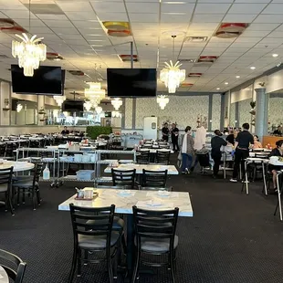 the interior of the restaurant