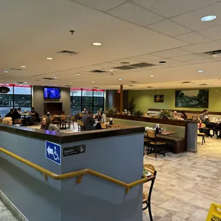 the interior of a restaurant