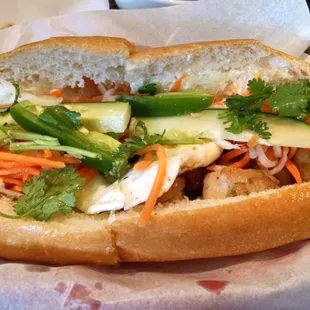 Chicken Banh Minsandwhiches