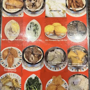 Everyday Dim Sum Menu