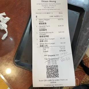 they automatically add in the tip and total it.. entitlement at its finest for tips