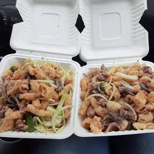 Eating it IN THE CAR. It's that good.