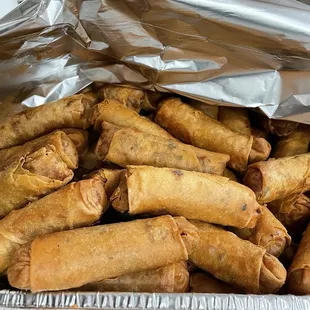 Pork and shrimp eggrolls