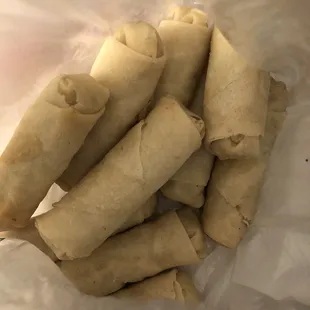 10 frozen pork egg rolls for $6. Can't wait to air fry these!