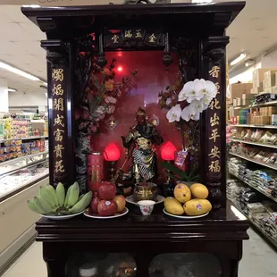 Sacred altar to pray for more sales.