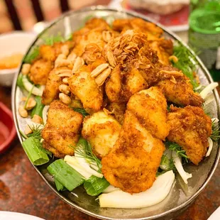 grilled turmeric fish - bun cha ca la vong