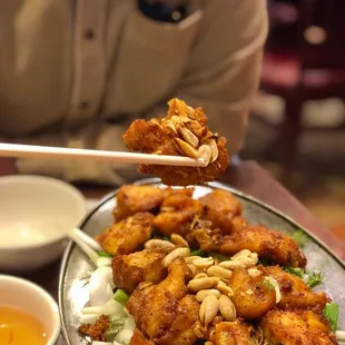 Grilled fish platter with turmeric