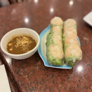 A1 fresh spring rolls with shrimp