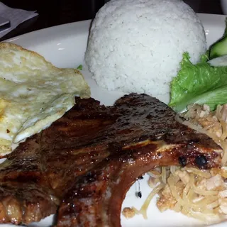 51. Cơm Sườn Nướng Trứng Op La