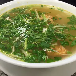 Shrimp and Crab Noodle Soup