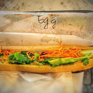 2 large bahn mi