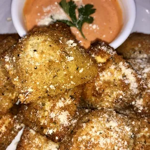 Toasted Parmesan Ravioli