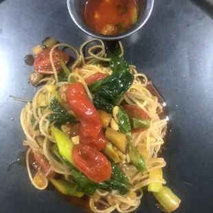 White Wine Veggie Pasta