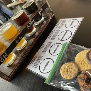 Girl Scout Cookie inspired beer flight! Was so good!!!