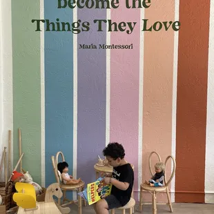 One of the many play areas