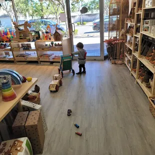 Checking out the cool toys at Things They Love.