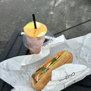 #79. Special Sandwich (Bnh M c Bit) &amp; Thai tea