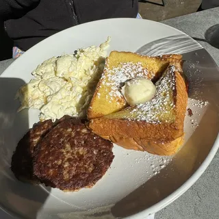 French Toast, 2 Eggs and Meat