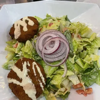 Crab Cake Salad Lunch