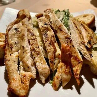 Chicken Caesar salad, chicken was cold and lettuce was soggy