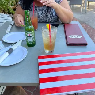 Even though it's happy hour it's OK to order drinks that aren't on the happy hour menu they are delicious