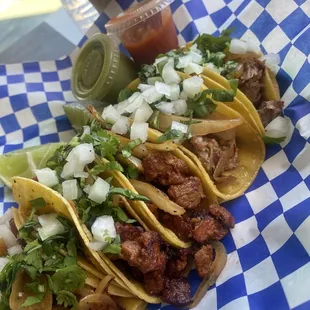 5 street tacos Mix &amp; Match.