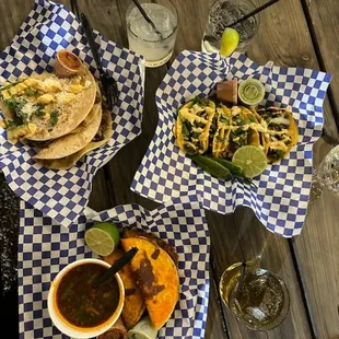 Yummy taco platter and Birria tacos!