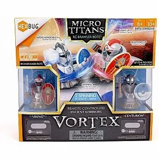 Interchangeable weapons and armor
Activated energy core illuminates your warrior
The Vortex keeps your warriors in combat unt...