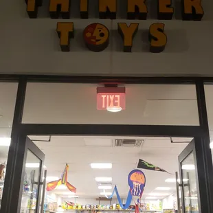 Sign outside and view of the inside