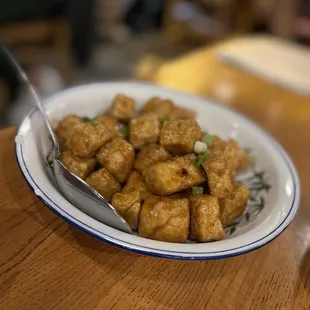Crispy tamarind fried tofu-  stale not crispy