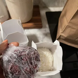 Sticky rice &amp; steamed rice