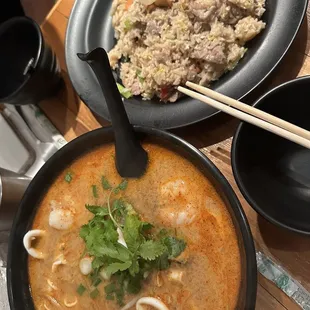 Seafood Creamy Tom Yum Noodle Soup