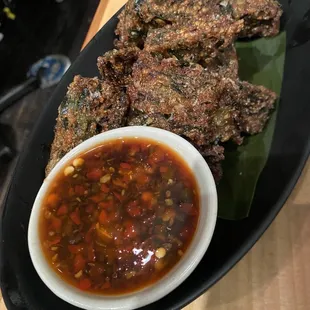 food, chicken wings and fried chicken